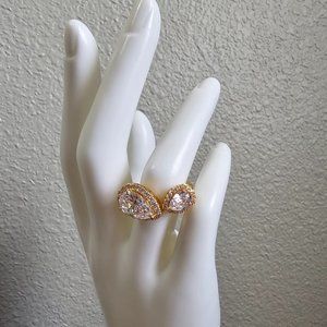 Womens ring size 8 18k gold plated
